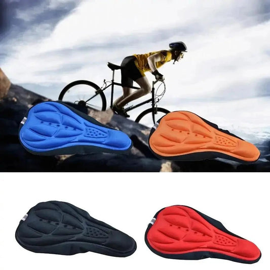 Mandotos Bike Bliss Comfort Gel Seat Cushion providing ergonomic support for a smooth, comfortable bike ride.