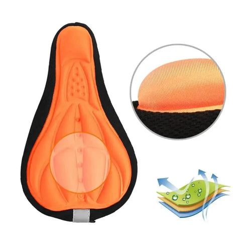 Mandotos Bike Bliss Comfort Gel Seat Cushion providing ergonomic support for a smooth, comfortable ride.