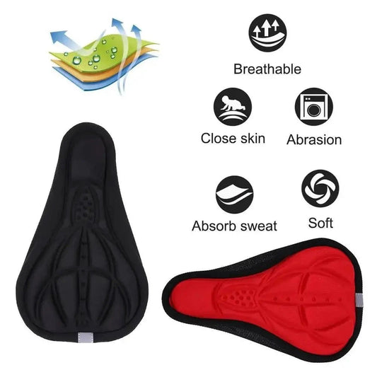 MANDOTOS Bike Bliss Comfort Gel Seat Cushion providing ultimate support and comfort for a smooth riding experience.
