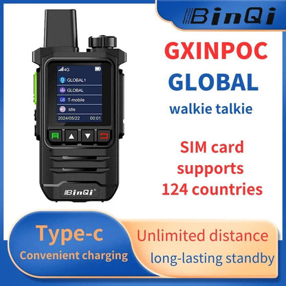 BINQI-K6 4G POC Walkie Talkie - 5000km Global Range - MANDOTOS