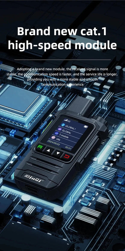BINQI-K6 4G POC Walkie Talkie - 5000km Global Range - MANDOTOS