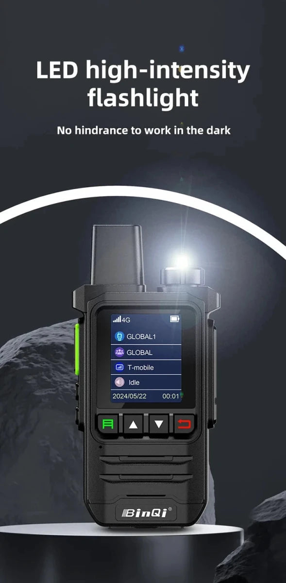 BINQI-K6 4G POC Walkie Talkie - 5000km Global Range - MANDOTOS