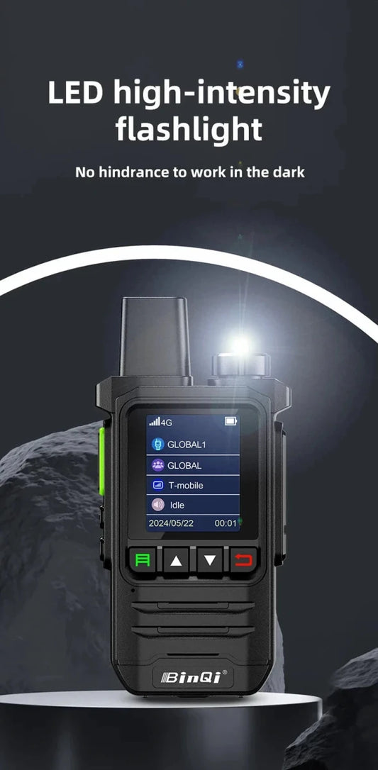 BINQI-K6 4G POC Walkie Talkie - 5000km Global Range - MANDOTOS
