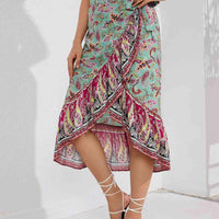 Mandotos Boho Bliss midi skirt with flowy fabric and bohemian print, perfect for casual and boho style outfits.