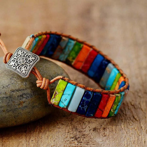 Boho Chic Leather Bracelet - MANDOTOS