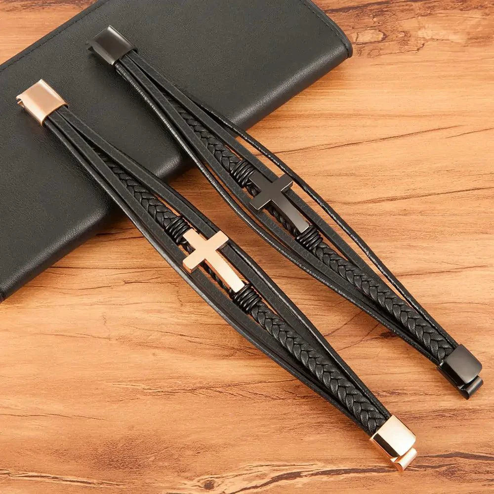 Bonded Love Leather Bracelet - MANDOTOS