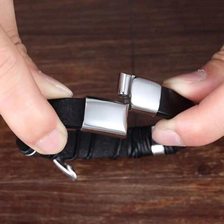 Bonded Love Leather Bracelet - MANDOTOS