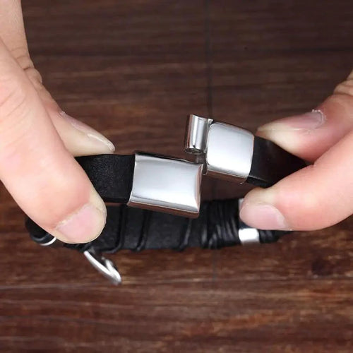 Bonded Love Leather Bracelet - MANDOTOS