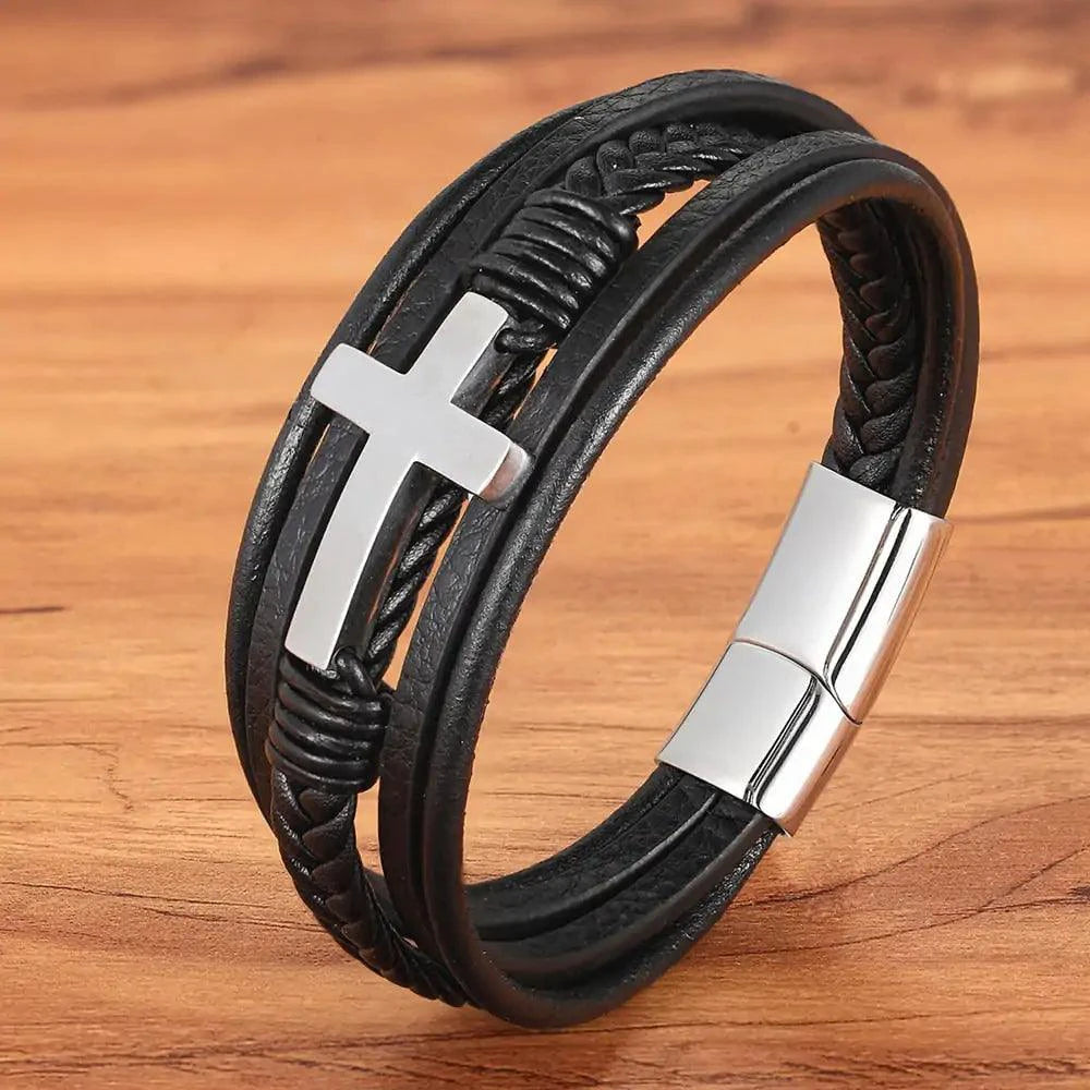 Bonded Love Leather Bracelet - MANDOTOS