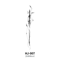 Mandotos botanical spine tattoo decal with detailed floral design for body art or temporary tattoo application.