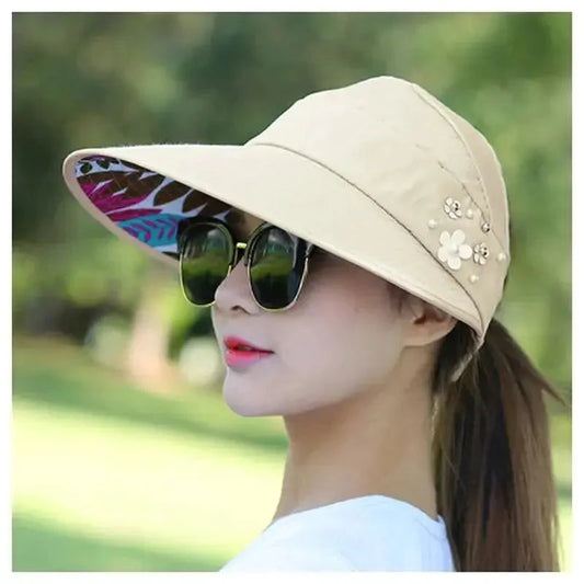 Breezy Pearl Visor Hat - MANDOTOS