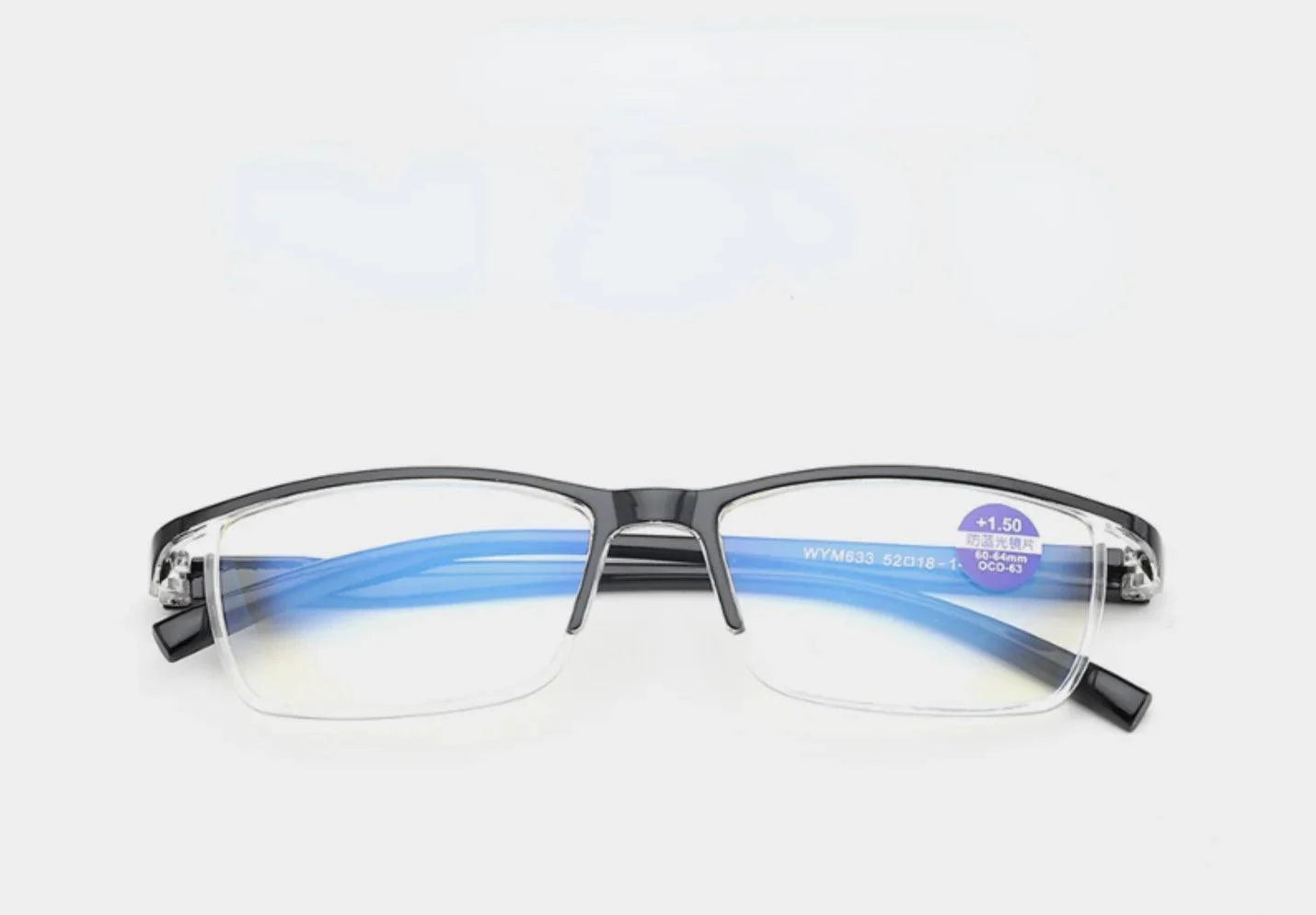 BrightVision 4-Pack Spring Hinge Anti-Blue Light Readers - Stylish Protection for Your Eyes - MANDOTOS
