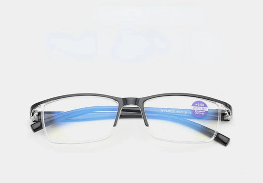 BrightVision 4-Pack Spring Hinge Anti-Blue Light Readers - Stylish Protection for Your Eyes - MANDOTOS