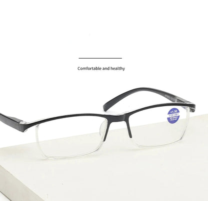 BrightVision 4-Pack Spring Hinge Anti-Blue Light Readers - Stylish Protection for Your Eyes - MANDOTOS