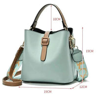 Mandotos Korean style bucket shoulder bag for women, fashionable cross-border female bag with trendy design and versatile carry options.