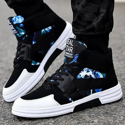 Camouflage High-Top Lace-Up Shoe - MANDOTOS