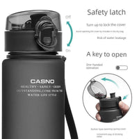 Mandotos Casino Frosted Sports Water Bottle, plastic portable bottle with lid for men and women, ideal for active use