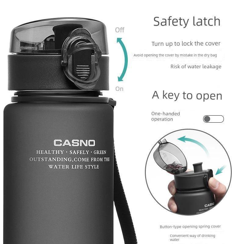 Casino Frosted Sports Water Bottle Plastic Portable Bottle With Lid For Men And Women - MANDOTOS
