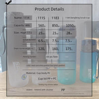 Mandotos Casino Frosted Sports Water Bottle, plastic portable bottle with lid for men and women, ideal for active use