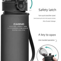 Mandotos Casino Frosted Sports Water Bottle, plastic, portable with lid, suitable for men and women, ideal for active use