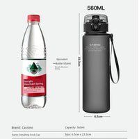 Mandotos Casino Frosted Sports Water Bottle, plastic portable bottle with lid for men and women, ideal for active use