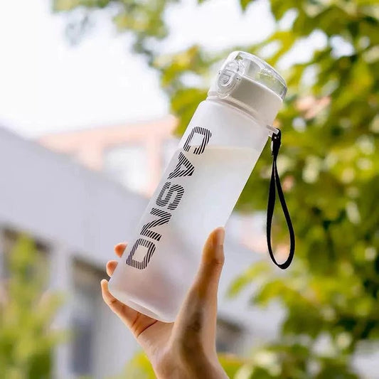 Casino Frosted Sports Water Bottle Plastic Portable Bottle With Lid For Men And Women - MANDOTOS