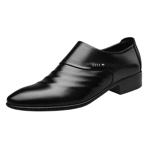 Casual pointed toe shoes men leather shoes men - MANDOTOS