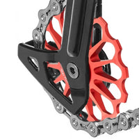 Ceramic Bicycle Guide Wheel, Rear Derailleur, Bearing Axis Adapter, Bike Guide Roller, Jockey Wheel, 10T-17T MANDOTOS