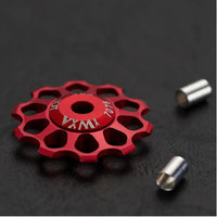 Ceramic Bicycle Guide Wheel, Rear Derailleur, Bearing Axis Adapter, Bike Guide Roller, Jockey Wheel, 10T-17T MANDOTOS