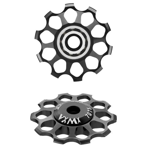 Mandotos ceramic bicycle guide wheel with bearing axis adapter, rear derailleur jockey wheel, for gears 10T-17T, bike maintenance part