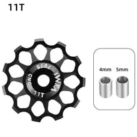 Ceramic Bicycle Guide Wheel, Rear Derailleur, Bearing Axis Adapter, Bike Guide Roller, Jockey Wheel, 10T-17T MANDOTOS
