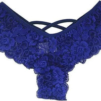 Set of four lace G-string panties for women by MANDOTOS, featuring stylish and comfortable design in various colors.