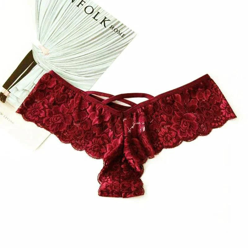 Chic 4-Pack Lace G-String Panties for Women - MANDOTOS