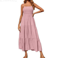 Mandotos chic chiffon layered swing dress with flowy fabric and elegant design, perfect for casual or semi-formal occasions.