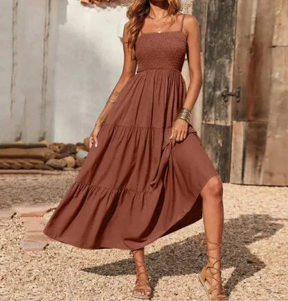 Chic Chiffon Layered Swing Dress - MANDOTOS