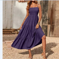 Mandotos chic chiffon layered swing dress with flowing fabric and elegant design, perfect for stylish casual or semi-formal occasions.