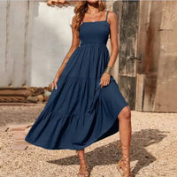 Mandotos chic chiffon layered swing dress with flowing fabric and elegant design, perfect for stylish and casual occasions.