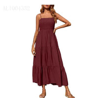 Mandotos chic chiffon layered swing dress with flowing fabric and elegant design, perfect for casual or semi-formal occasions.