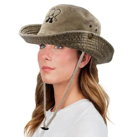 Chic Embroidered Travel Hat - MANDOTOS