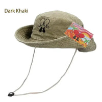Mandotos chic embroidered travel hat with stylish design and embroidery, perfect for outdoor adventures and travel.