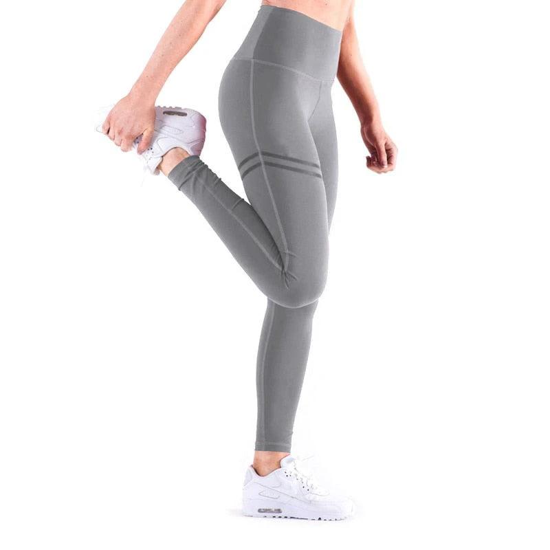 Chic Gold Print Leggings - MANDOTOS