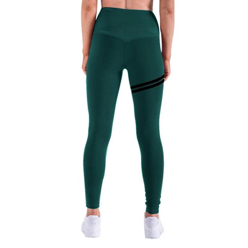 Chic Gold Print Leggings - MANDOTOS