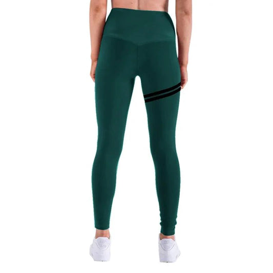 Chic Gold Print Leggings - MANDOTOS
