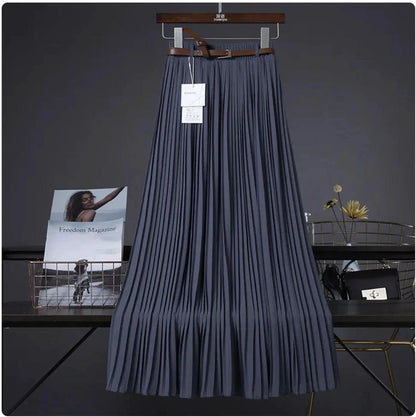 Chic & Grace Pleated Chiffon Skirt - Flowing Elegance for Effortless Style - MANDOTOS