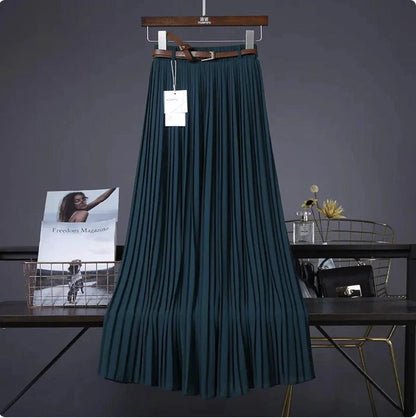 Chic & Grace Pleated Chiffon Skirt - Flowing Elegance for Effortless Style - MANDOTOS