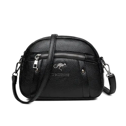 Chic Leather Circle Purse - MANDOTOS