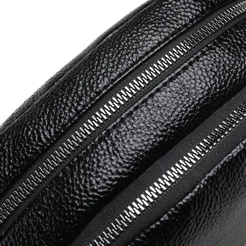 Chic Leather Circle Purse - MANDOTOS