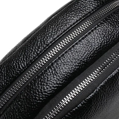 Chic Leather Circle Purse - MANDOTOS