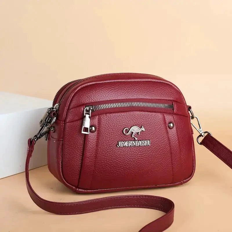 Chic Leather Circle Purse - MANDOTOS