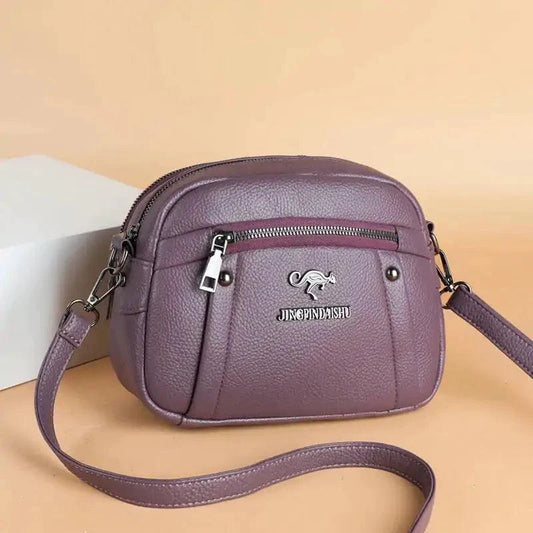 Chic Leather Circle Purse - MANDOTOS